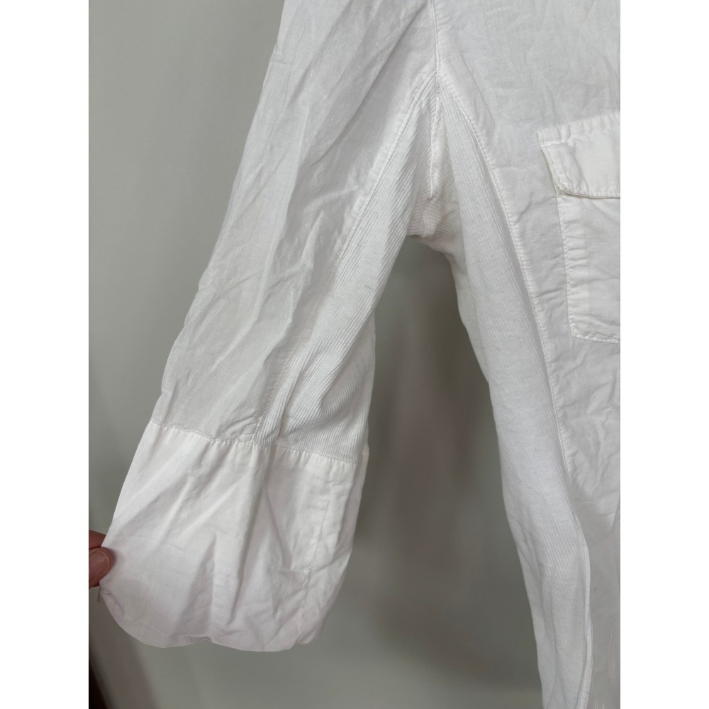 Standard James Perse‎ White Button Down Shirt ASO Bella Swan Twilight Sz 3 - Picture 5 of 10